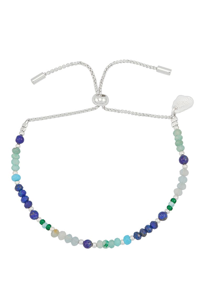 Mini Amelia Beaded Slider Bracelet, Alternate, color, SILVER
