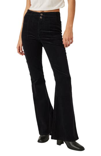 FREE PEOPLE FREE PEOPLE JAYDE SEAMED CORDUROY FLARE PANTS 
