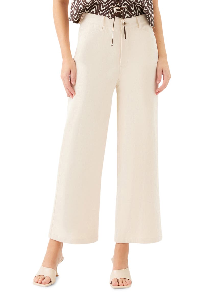 Marian Wide Leg Jeans, Main, color, NATURAL