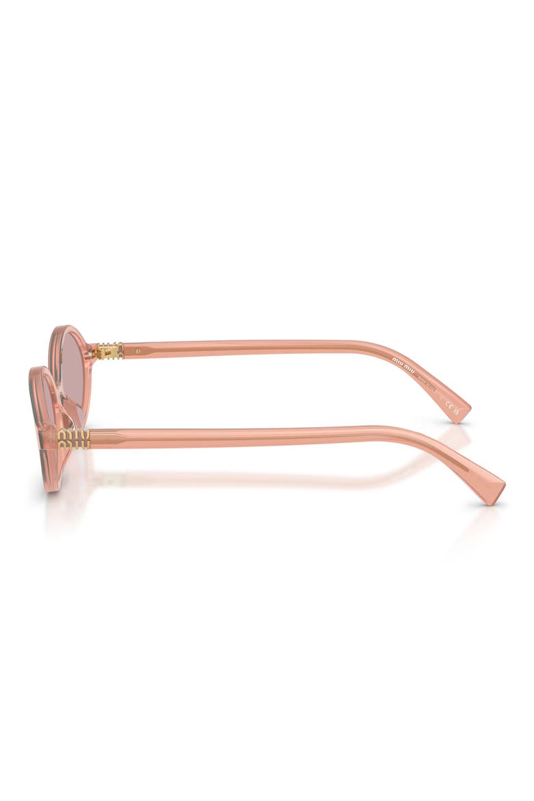 50mm Oval Sunglasses, Alternate, color, OPAL PINK / PINK
