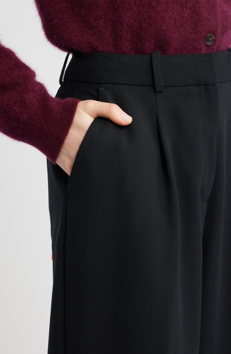 Nordstrom Pleated Ankle Pants, Alternate, color, Black