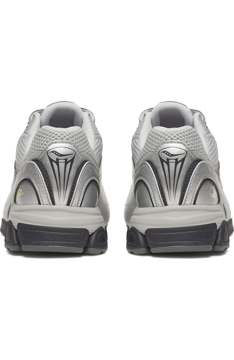 Saucony Gender Inclusive ProGrid v2 Sneaker, Alternate, color, Silver/ Navy