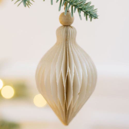 Cg Hunter Crème Paper Honeycomb Assorted Ornament