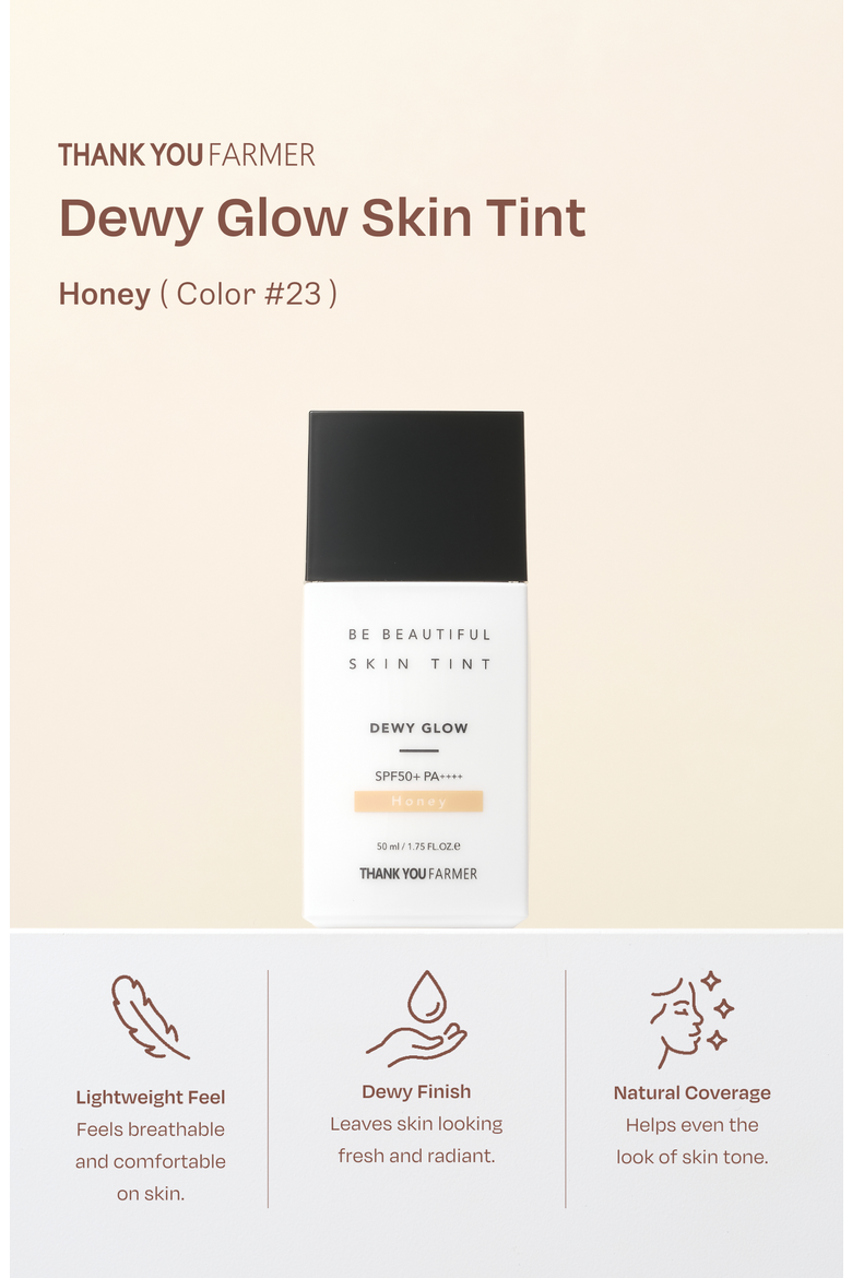 Dewy Glow Skin Tint Honey, Alternate, color, White