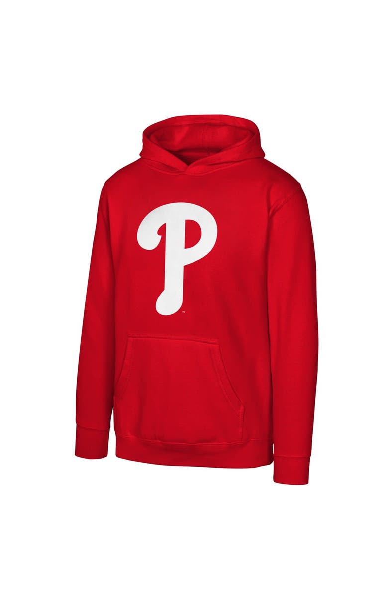 Outerstuff Youth  Red Philadelphia Phillies Primary Logo Pullover Hoodie, Alternate, color, Red