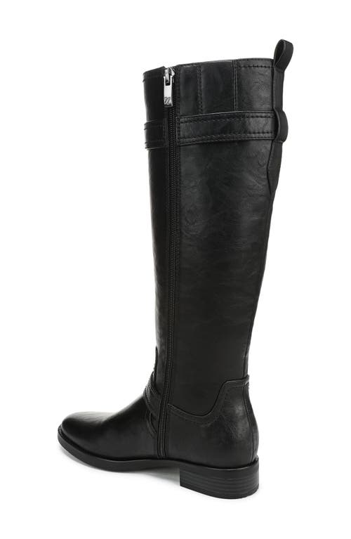 Naturalizer Jaya Womens Zipper Leather Knee-high Boots In Black