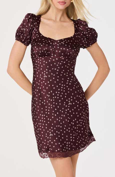 Kelsea Floral Satin Minidress
