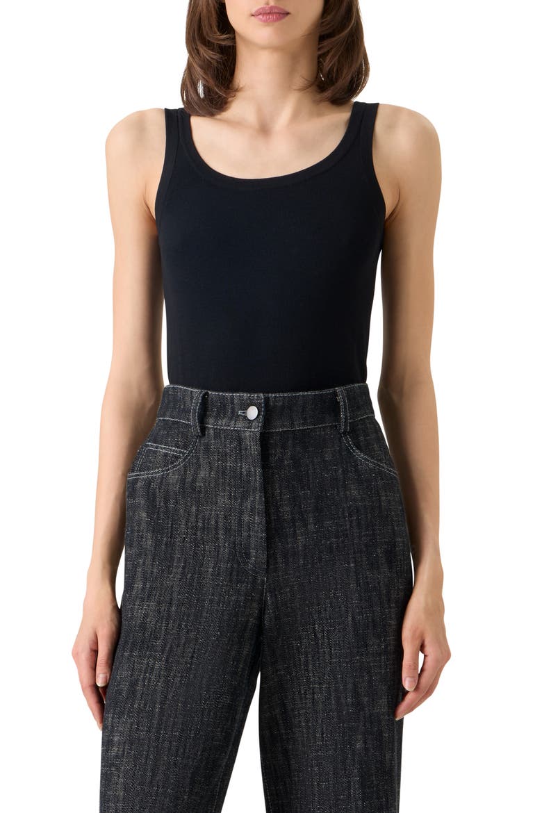 Wool Tank, Main, color, BLACK