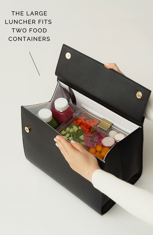 Modern Picnic Large Luncher + 2 Container Set In Black