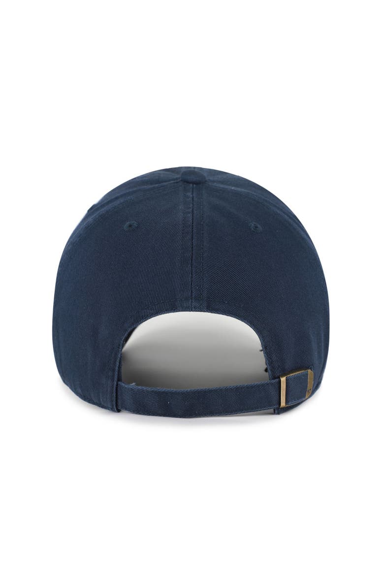 Men's '47 Navy Houston Texans Throwback Graphic Clean Up Adjustable Hat, Alternate, color, Navy