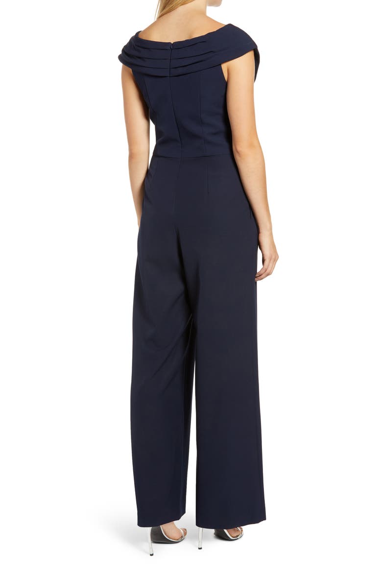 Off the Shoulder Jumpsuit, Alternate, color, NAVY