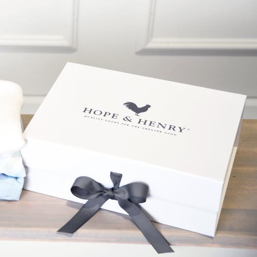 HOPE & HENRY HOPE & HENRY BABY 4 PIECE SHORTIE CABLE KNIT ROMPER GIFT SET WITH BOX, INFANT 