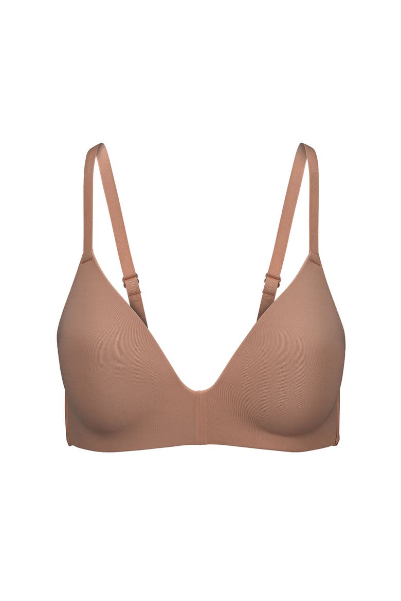 Valory Contour Plunge Bra, Alternate, color, Medium beige