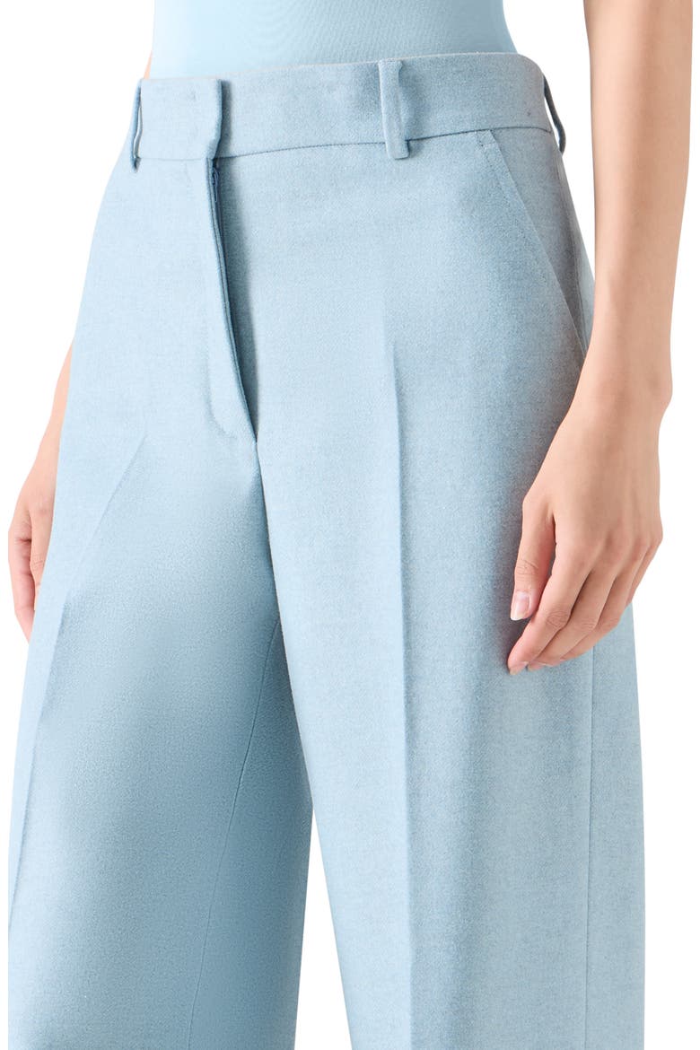 Straight Leg Wool Blend Flannel Pants, Alternate, color, LIGHT BLUE