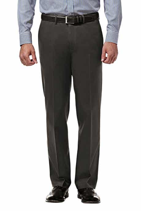 HAGGAR Premium No Iron Khaki Straight Fit Pant