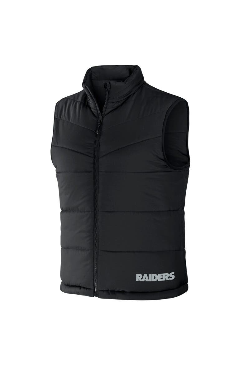 Men's NFL x Darius Rucker Collection by Fanatics Black Las Vegas Raiders Colorblocked Full-Zip Vest, Alternate, color, Black