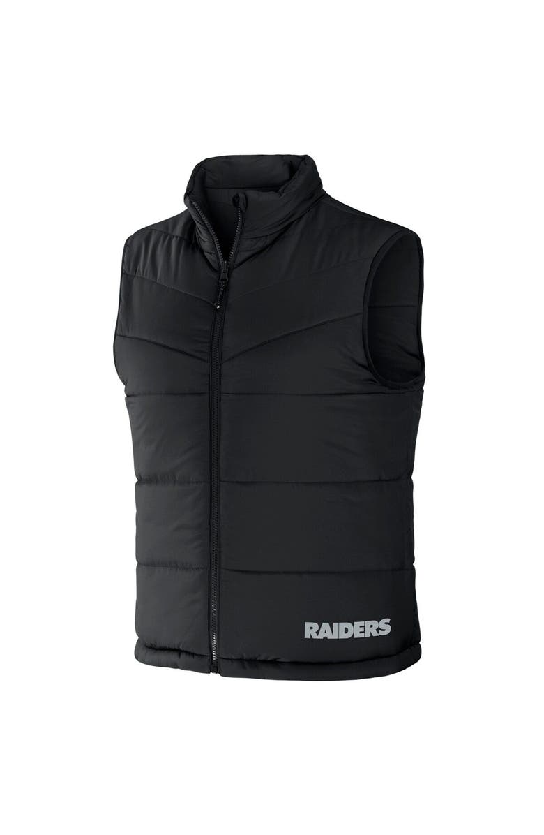 NFL X DARIUS RUCKER Men's NFL x Darius Rucker Collection by Fanatics Black Las Vegas Raiders Colorblocked Full-Zip Vest, Alternate, color, Black