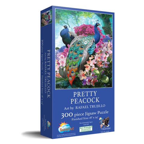 Pretty Peacock 300 piece Jigsaw Puzzle for Adults