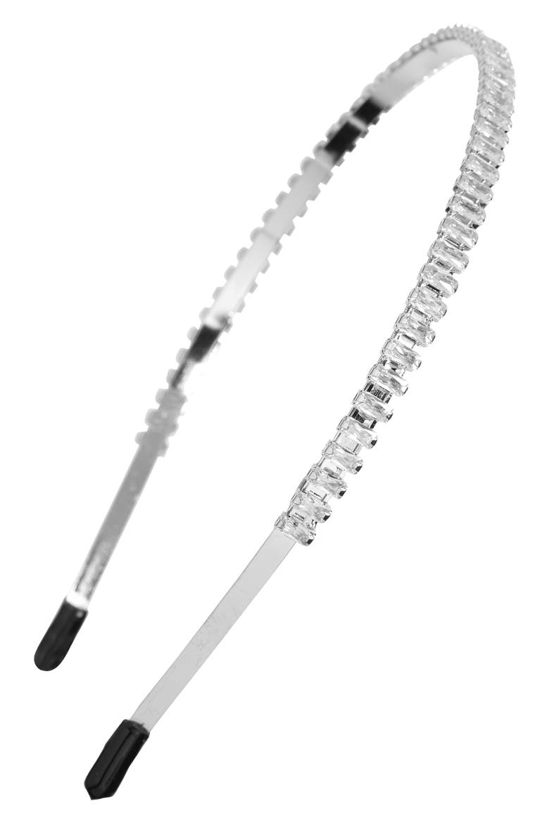 Crystal Headband, Main, color, SILVER