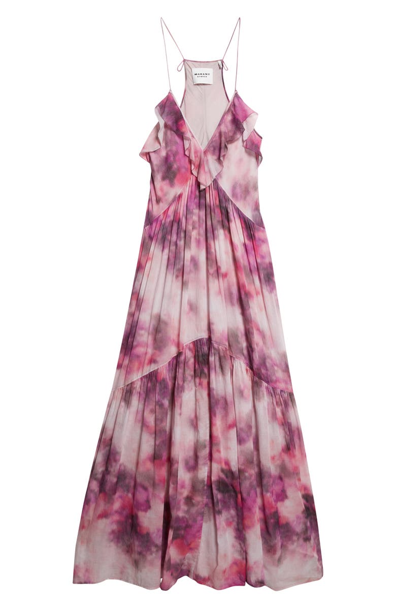 Isabel Marant Étoile Vasmila Racerback Cotton Maxi Dress, Alternate, color, Pink