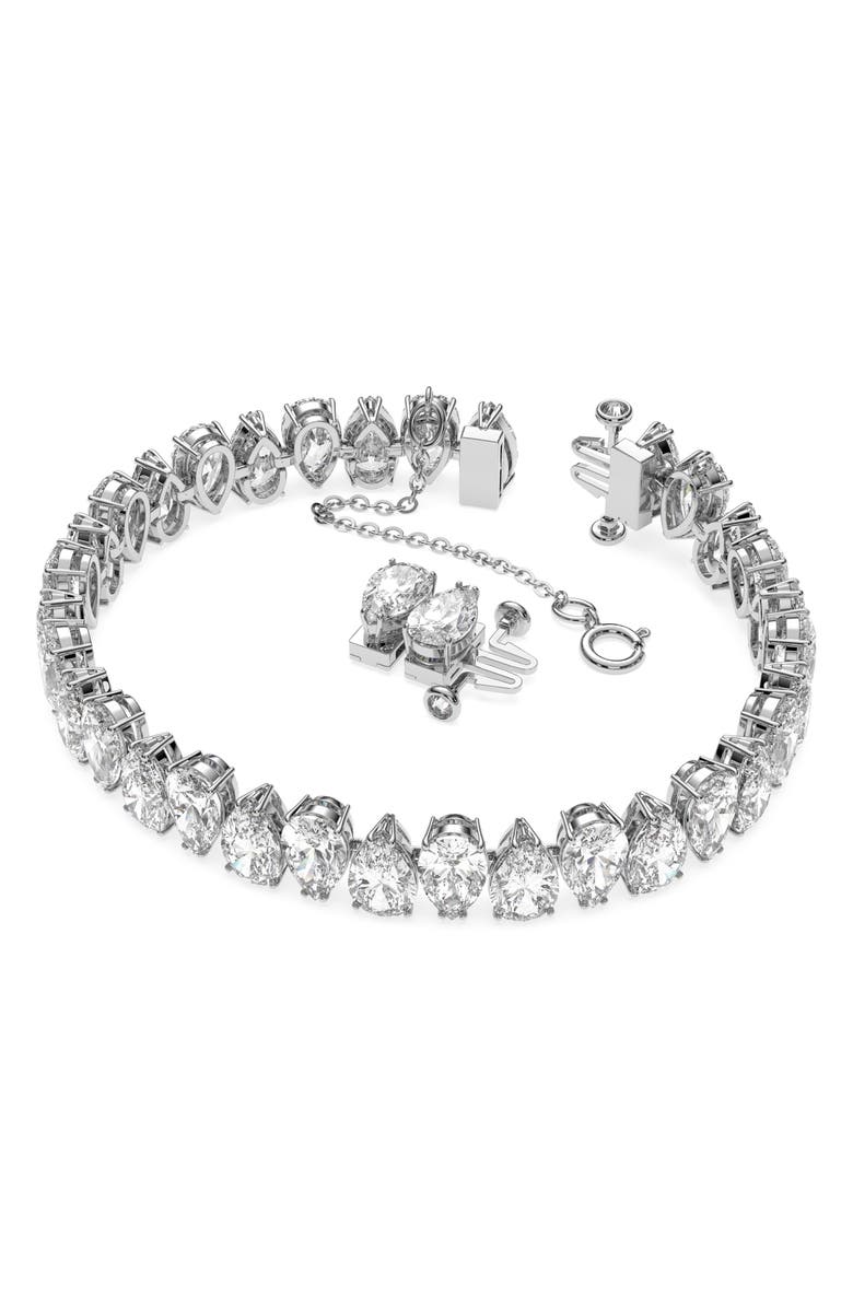 Swarovski Matrix Crystal Bracelet, Alternate, color, White