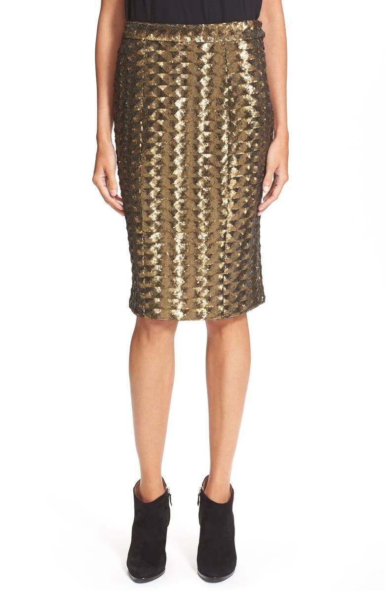 Hunter Bell 'Brody' Sequin Pencil Skirt, Main, color, 