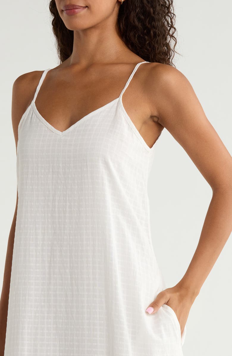 Elan Tiered Maxi Cover-Up Dress, Alternate, color, White