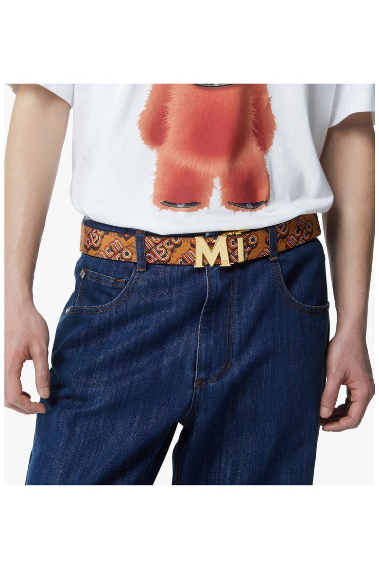 Claus M Reversible Belt 1.5 Inch in Disco Visetos, Alternate, color, Brown
