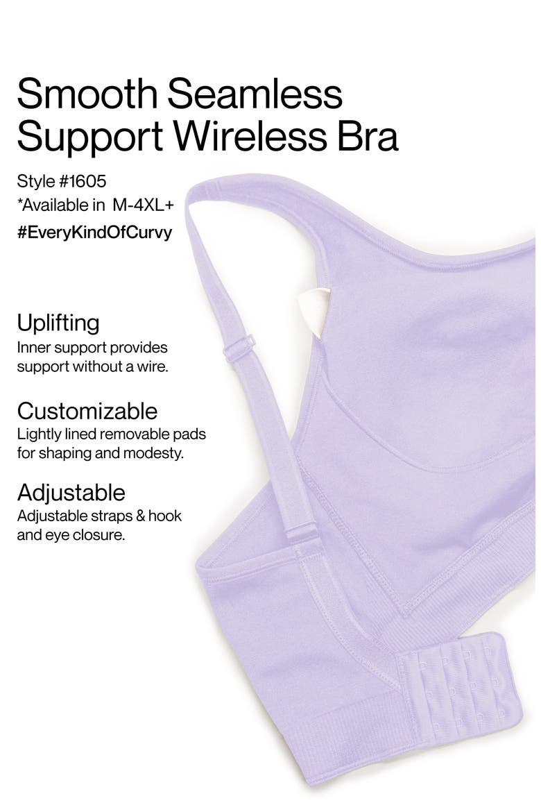 Smooth Seamless Wireless Sports Bra, Alternate, color, LAVENDER MIST
