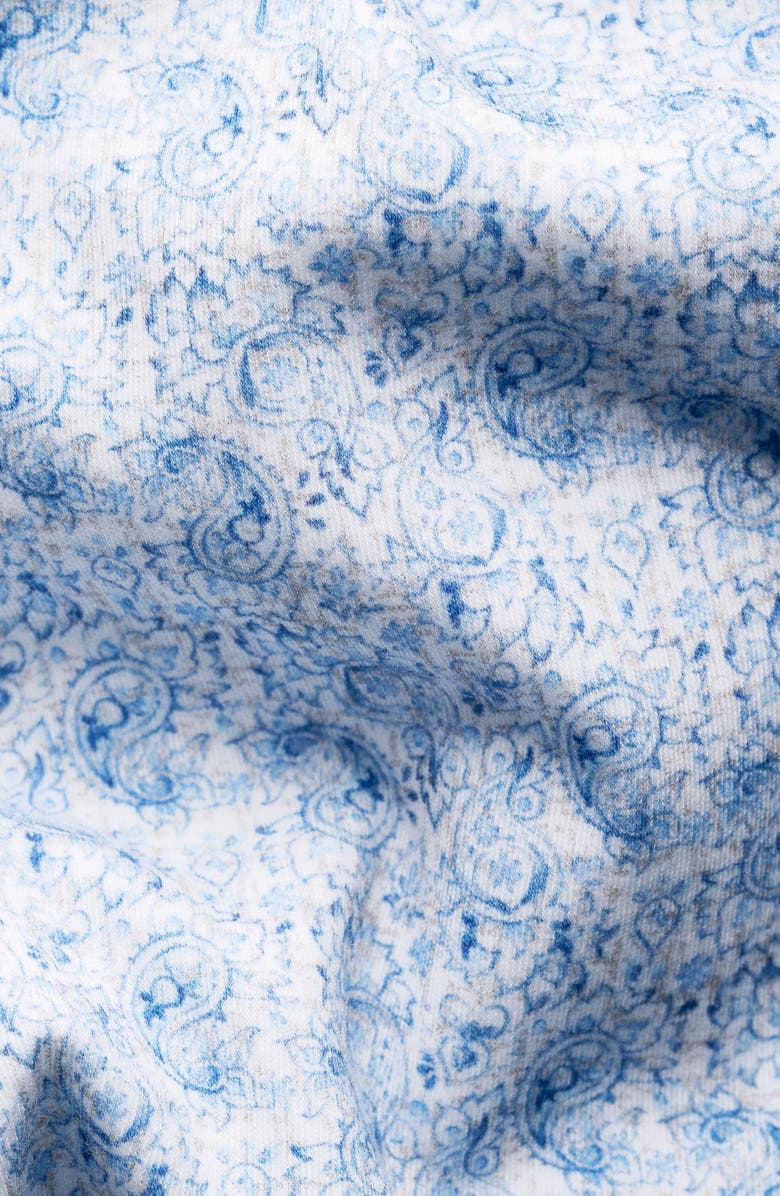Eton Slim Fit Paisley 4Flex Stretch Jersey Dress Shirt, Alternate, color, Light Blue