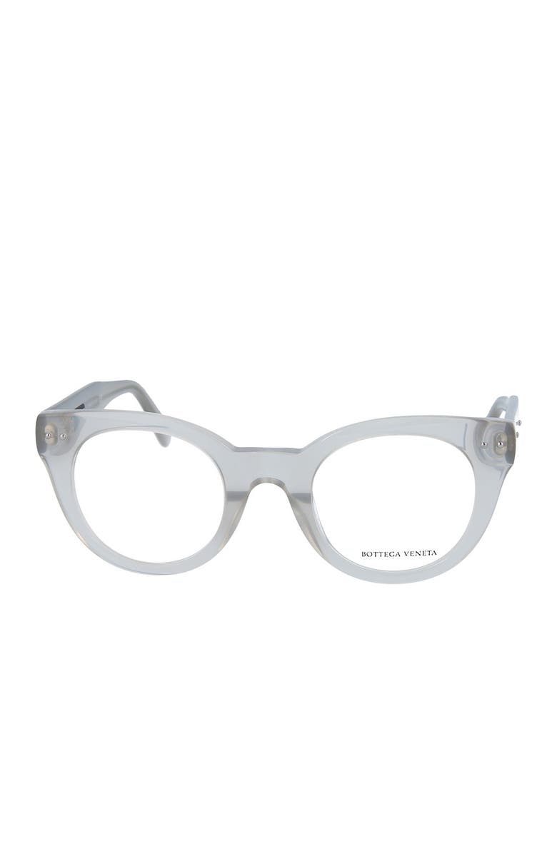 Bottega Veneta 47mm Round Optical Frames, Alternate, color,