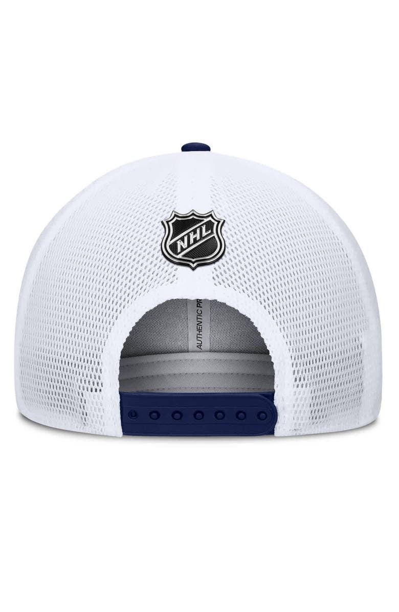 FANATICS Men's Fanatics Navy/Red Washington Capitals Authentic Pro A-Frame Rink Adjustable Hat, Alternate, color, Navy