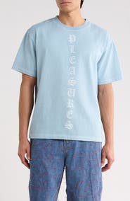 PLEASURES Knight Overdye Graphic Logo T-Shirt