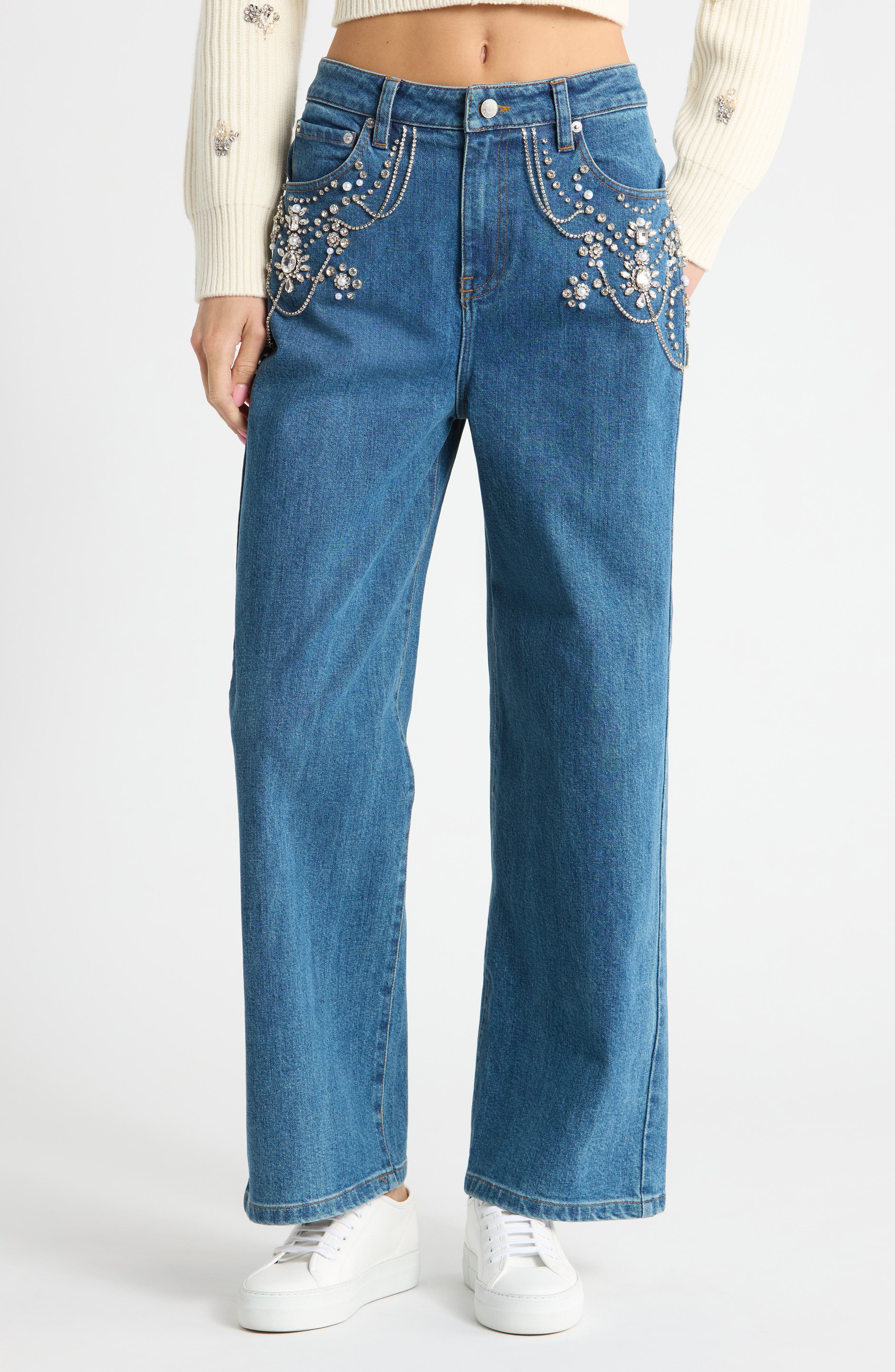 June Crop Wide Leg Jeans