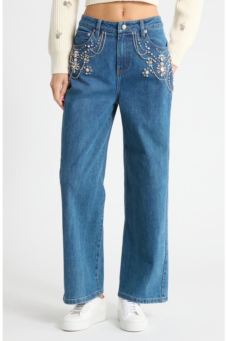 June Crop Wide Leg Jeans, Main, color, SOLANA