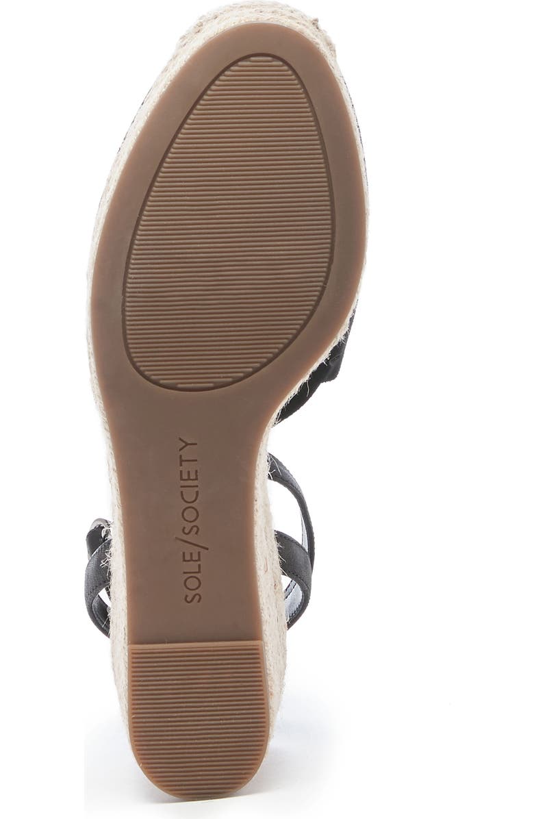 Sole Society Calysa Ankle Strap Espadrille Wedge, Alternate, color,