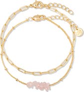 Brook and York Alex Stacked Bead & Link Bracelet Set