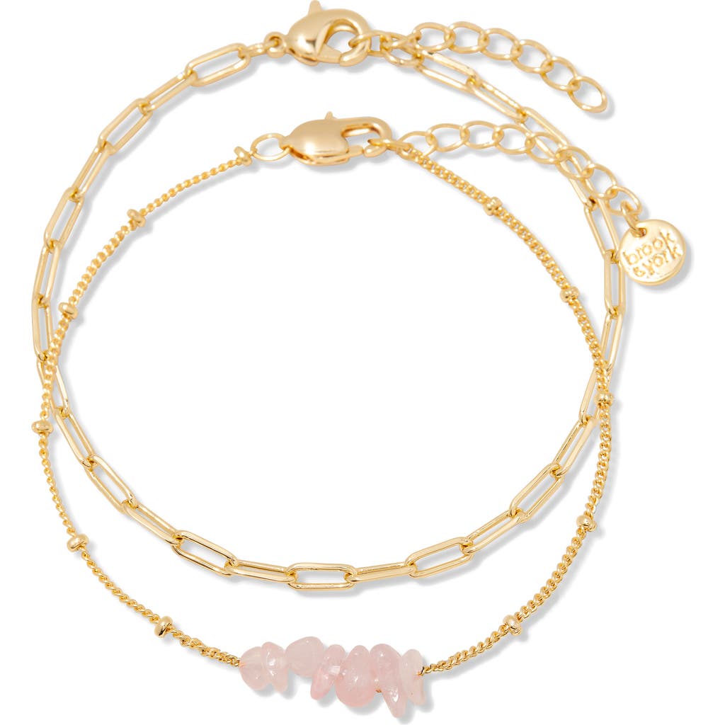 Brook & York Alex Birthstone Bracelet In Gold October