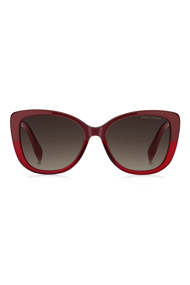 55mm Gradient Cat Eye Sunglasses, Main, color, 0LHF-HA