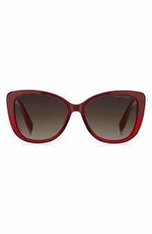 55mm Gradient Cat Eye Sunglasses