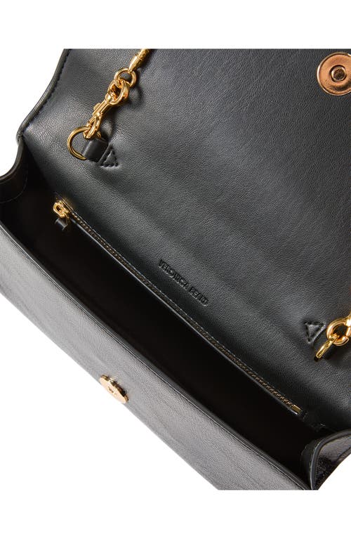 Veronica Beard Barre Patent Leather Clutch In Black