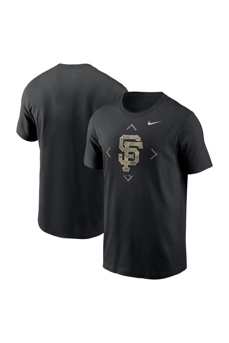 Men's Nike Black San Francisco Giants Camo Logo T-Shirt, Main, color, Black