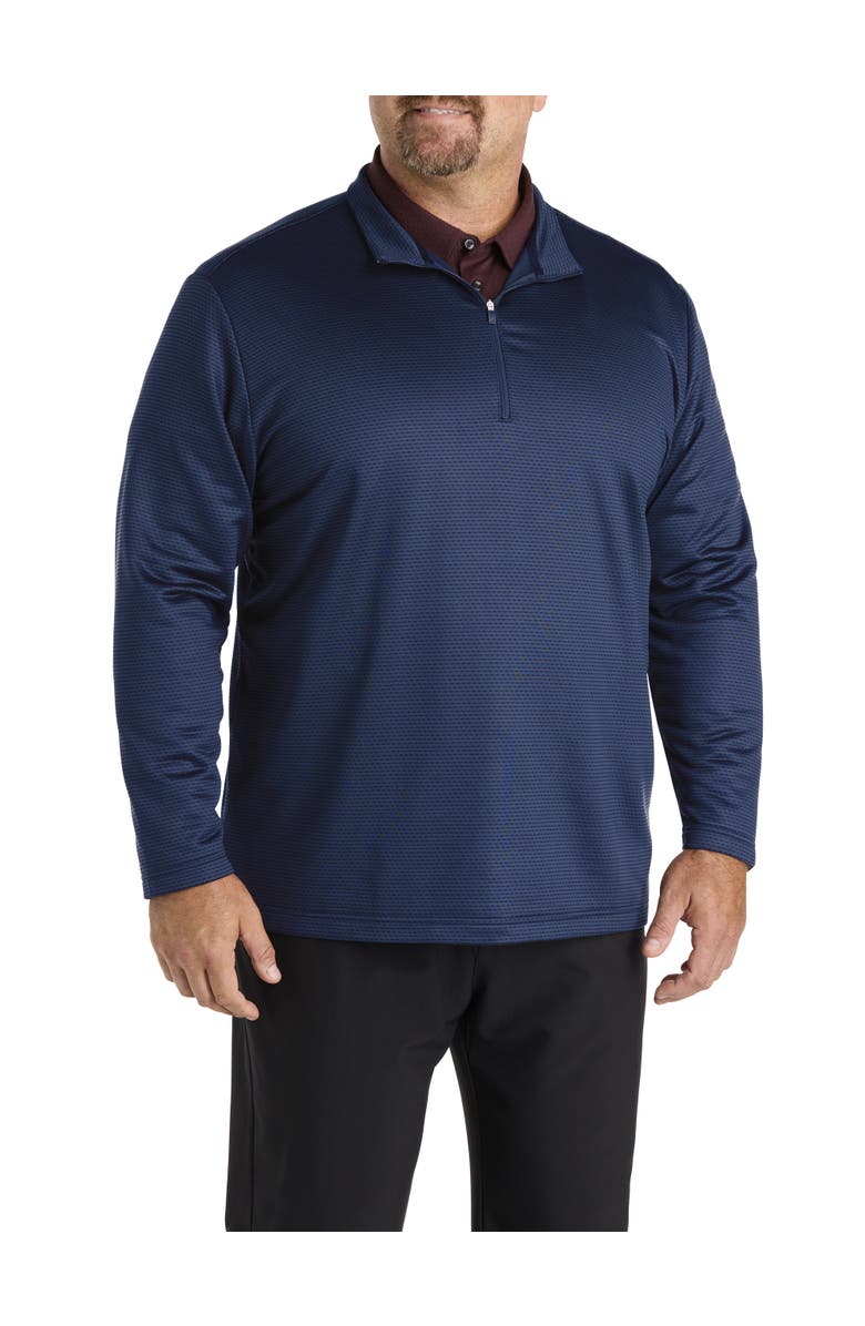 adidas Big & Tall 1/4-Zip Performance Pullover V2, Main, color, Collegiate Navy
