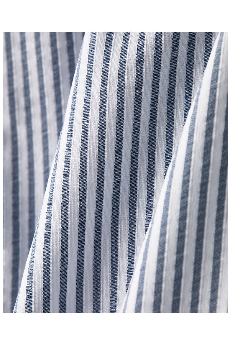 Saltair Oversize Seersucker Button-Up Shirt, Alternate, color, WASHED NAVY STRIPE