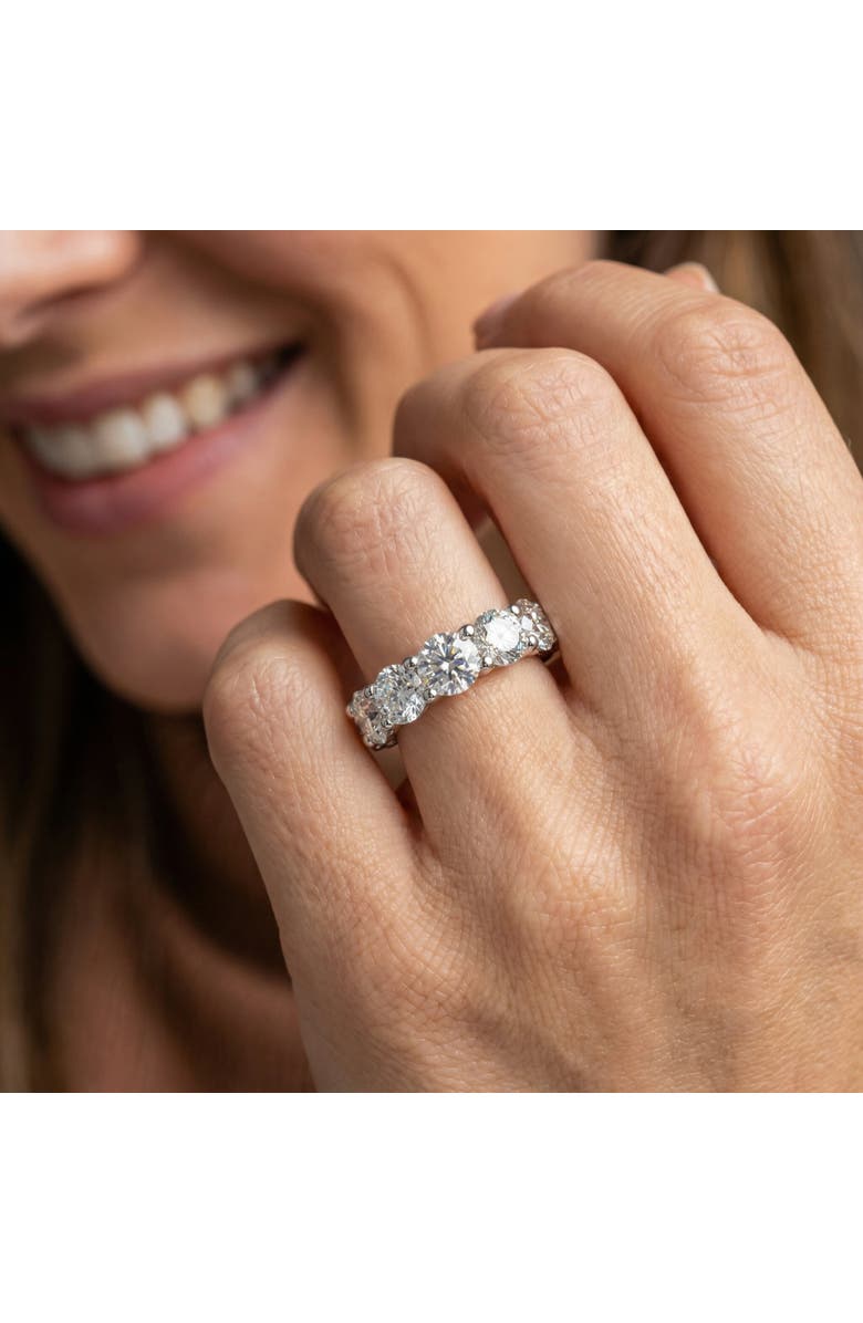 Bliss Diamond 7Ct Diamond Round Cut Eternity Ring 14k Gold Lab Grown Anniversary Band, Alternate, color, 14K Yellow Gold