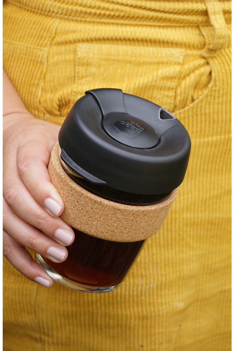 Brew Cork Reusable Coffee Cup, Alternate, color, BLACK