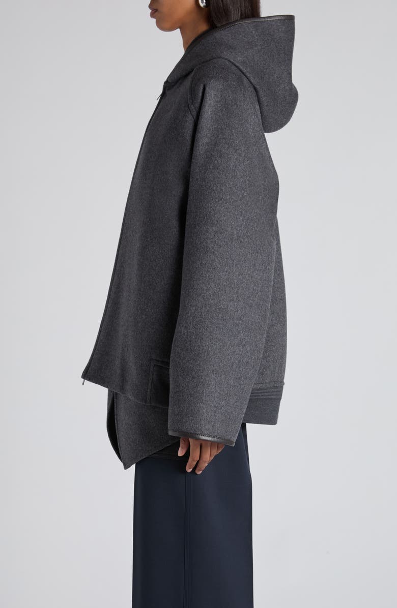 Bottega Veneta Double Face Wool Hooded Jacket, Alternate, color, 
