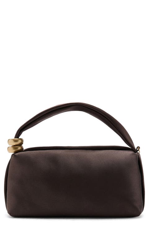 Satin Top Handle Bag