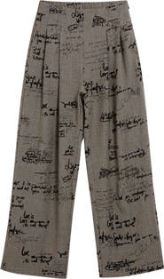 Desigual Check Print Pleat Front Pants