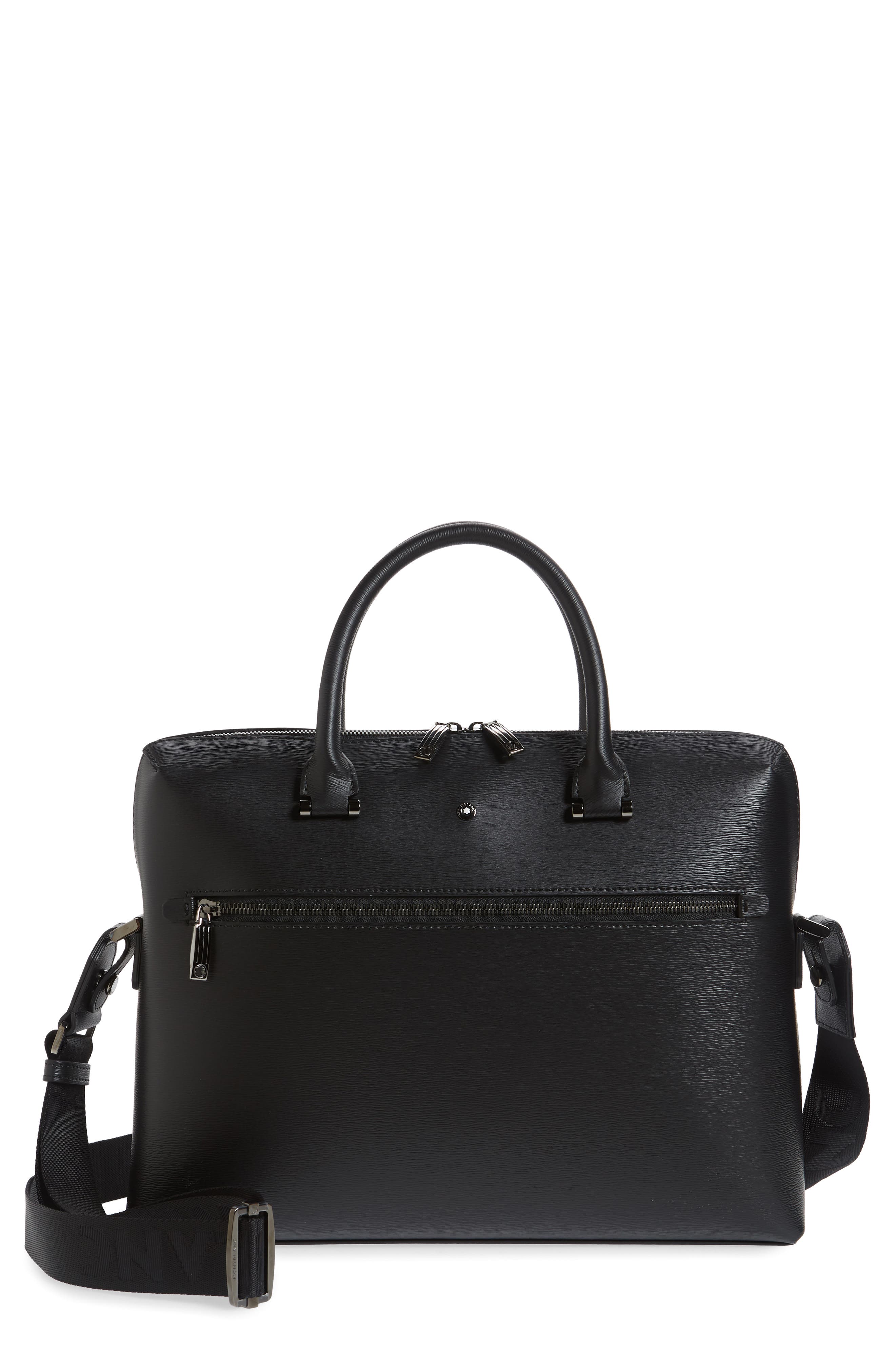 Montblanc Westside Slim Leather Document Case, Main, color, 